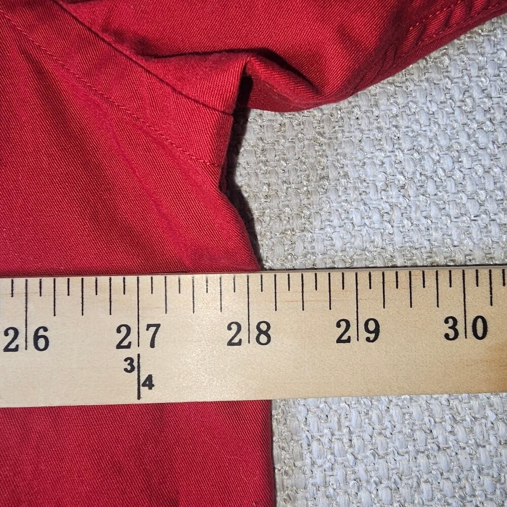 Eddie Bauer Men's Red Button Down Shirt XXL 100% Cotton - Picture 9 of 10